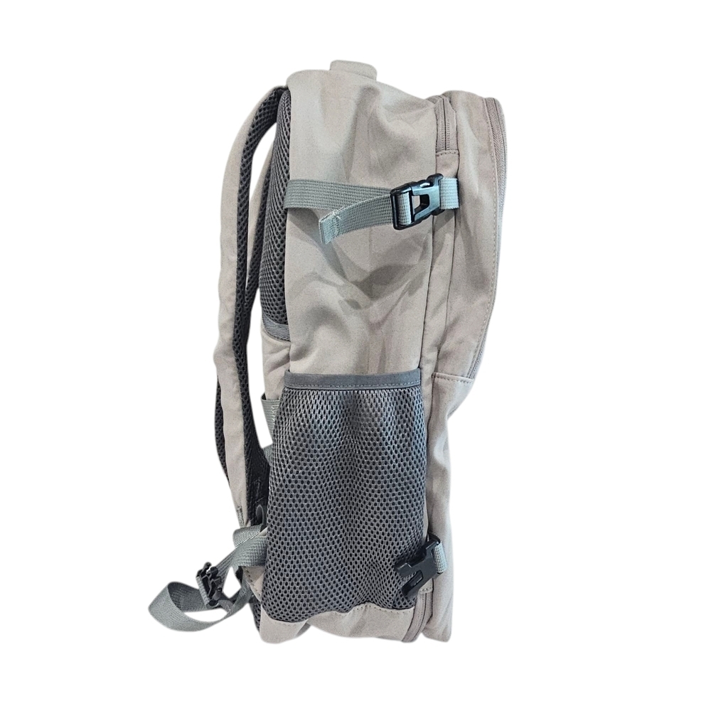 Gray Structured Backpack With Modern Design - image 3